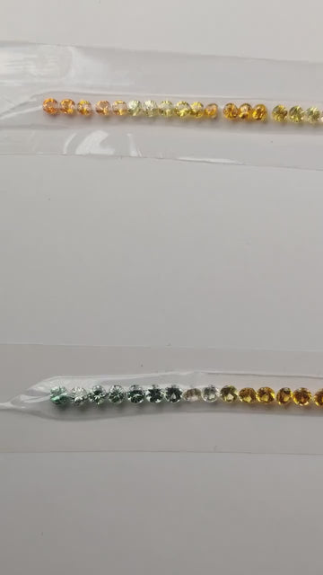 2.5-3.0 mm Natural Fancy Sapphire Loose Gemstone  Diamond  Cut Set