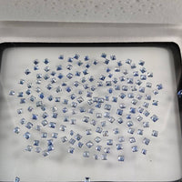 1.5 - 2.2 MM Natural Princess Cut Blue Sapphire