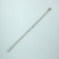 5.89 ctw Oval & Round Natural Diamond Bracelet | 18K White Gold | Classic Collection | Solitaire Bracelet | Minimal Jewelry