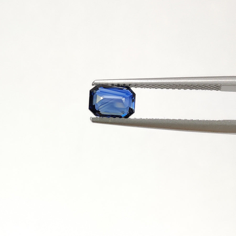 1.16 cts Natural Blue Sapphire Loose Gemstone Emerald Cut Certified