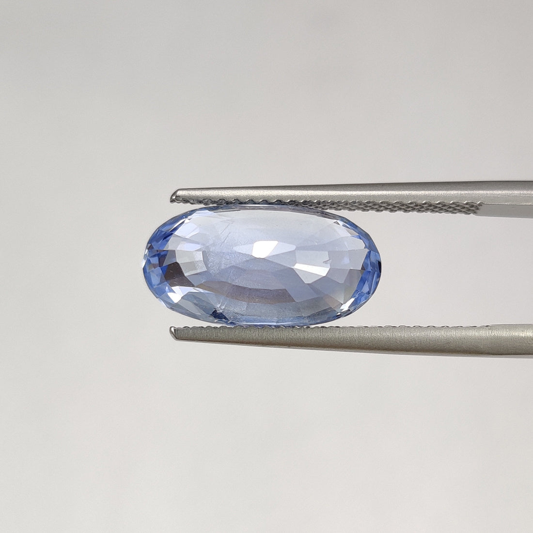 6.60 cts Unheated Natural Pastel Blue Sapphire Loose Gemstone Oval Cut