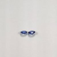 2.81 cts Unheated Natural Pastel Blue Sapphire Loose Gemstone Oval Cut Pair