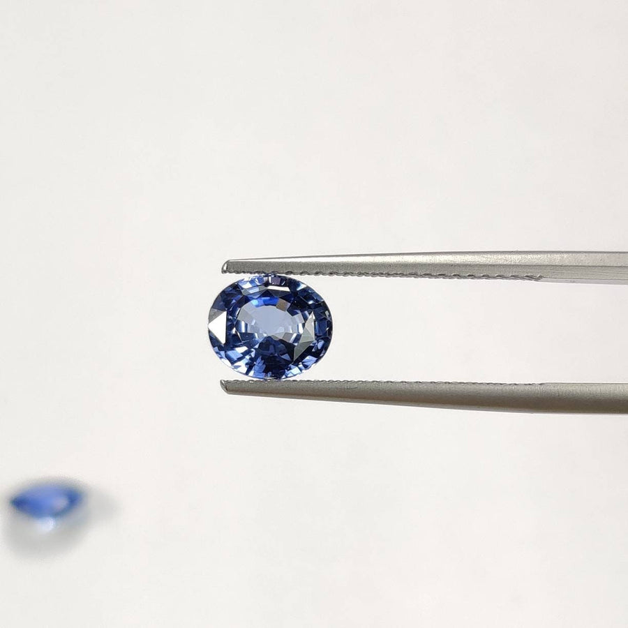 2.81 cts Unheated Natural Pastel Blue Sapphire Loose Gemstone Oval Cut Pair