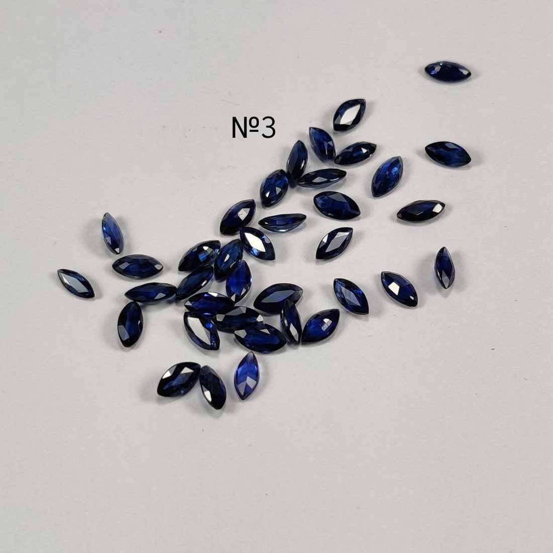 5x2.5 MM Natural Blue Sapphire Marquise Cut | 9 Different Grades | Varieties Of Color & Clarity | Deep / Medium / Pastel Blue | Calibrated