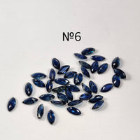 6x3 MM Natural Blue Sapphire Marquise Cut | 9 Different Grades | Varieties Of Color & Clarity | Deep / Medium / Pastel Blue | Calibrated