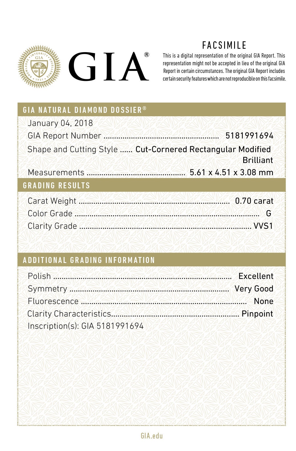 3.50 ctw F-G IF-VS1 GIA Certified Radiant Natural Diamond Ring | 18K White Gold | Classic Collection | 5 Stone Ring