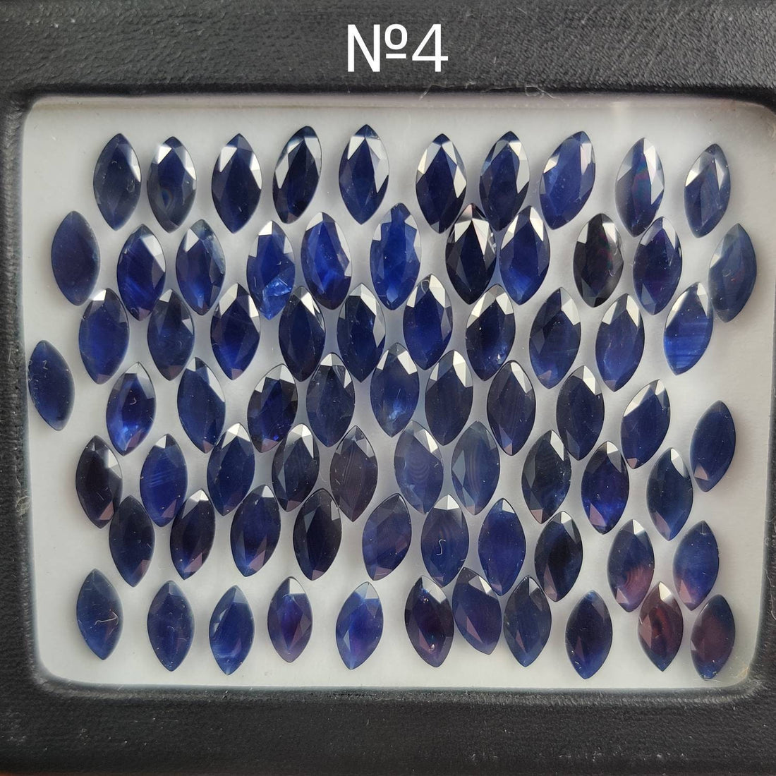 9x4.5 MM Natural Blue Sapphire Marquise Cut | 6 Different Grades | Varieties Of Color & Clarity | Deep / Medium / Pastel Blue | Calibrated