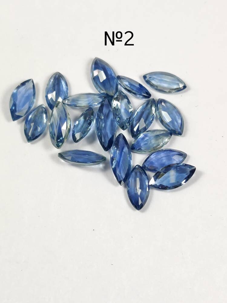 10x5 MM Natural Blue Sapphire Marquise Cut | 9 Different Grades | Varieties Of Color & Clarity | Deep / Medium / Pastel Blue | Calibrated