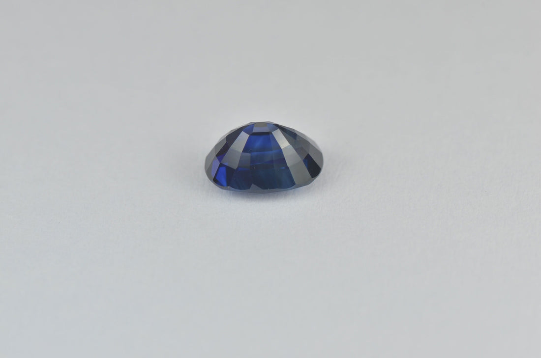 2.04 cts Unheated Natural Blue Sapphire Loose Gemstone Oval Cut Certified