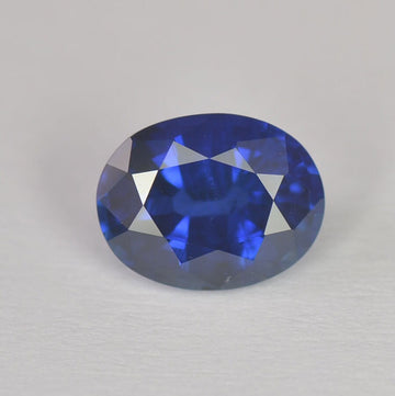 1.63 cts Natural Blue Sapphire Loose Gemstone Oval Cut Certified