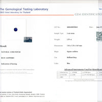 1.79 cts Natural Blue Sapphire Loose Gemstone Oval Cut Certified