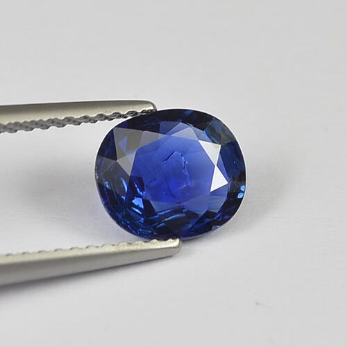 1.50 cts Natural Blue Sapphire Loose Gemstone Oval Cut Certified