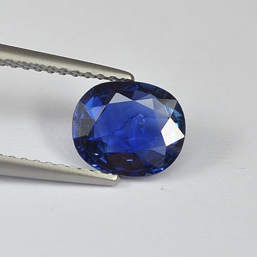 1.50 cts Natural Blue Sapphire Loose Gemstone Oval Cut Certified