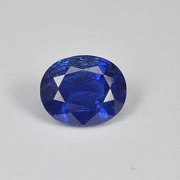 1.54 cts Natural Blue Sapphire Loose Gemstone Oval Cut Certified