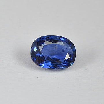 1.62 cts Natural Blue Sapphire Loose Gemstone Oval Cut Certified