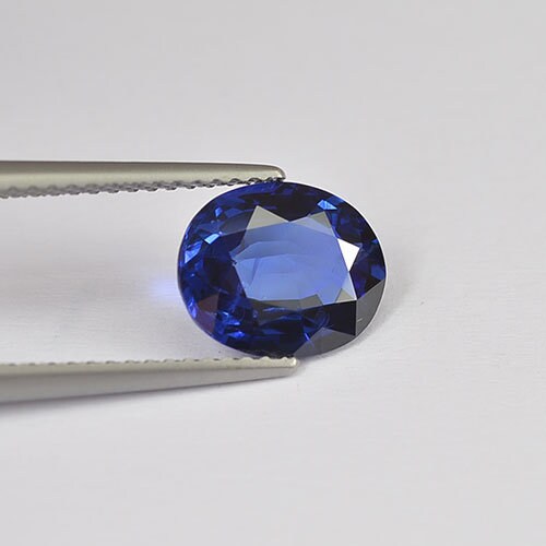 2.44 cts Natural Blue Sapphire Loose Gemstone Oval Cut Certified