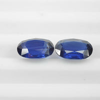 6.97 cts Natural Blue Sapphire Loose Pair Gemstone Oval Cut