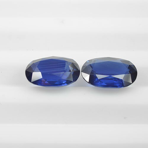 6.97 cts Natural Blue Sapphire Loose Pair Gemstone Oval Cut