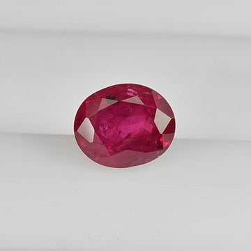 0.81 cts Natural Thai Ruby Loose Gemstone Oval Cut