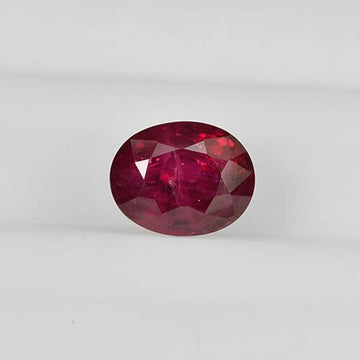 1.18 cts Natural Thai Ruby Loose Gemstone Oval Cut