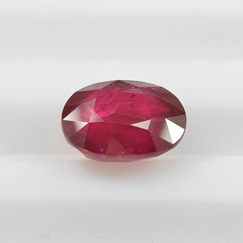 3.06 cts Natural Madagascar Ruby Loose Gemstone Oval Cut | GRS Certified