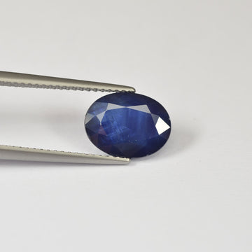 3.44 cts Natural Blue Sapphire Loose Gemstone Oval Cut