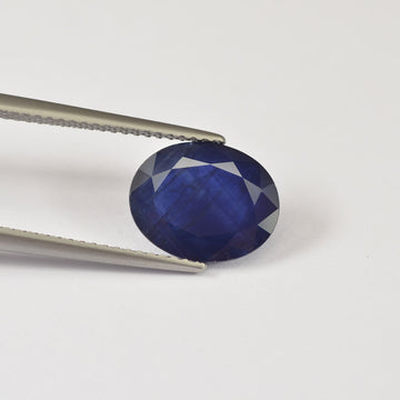 3.72 cts Natural Blue Sapphire Loose Gemstone Oval Cut