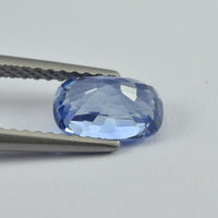 1.57 cts Unheated Natural Blue Sapphire Loose Gemstone Cushion Cut Certified