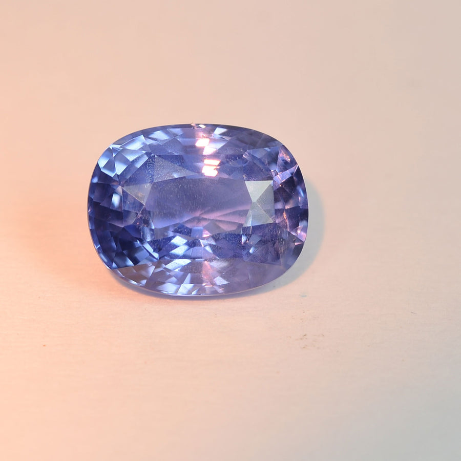 1.88 cts Unheated Natural Color Change Violet to Blue Sapphire Loose Gemstone Cushion Cut Certified