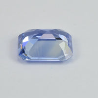 3.16 cts Unheated Natural Blue Sapphire Loose Gemstone Emerald Cut Certified