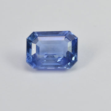 1.89 cts Unheated Natural Blue Sapphire Loose Gemstone Emerald Cut Certified