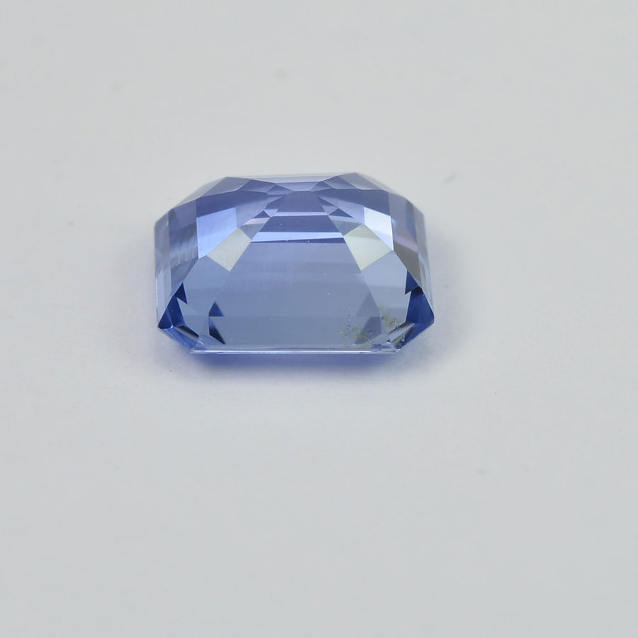 1.96 cts Unheated Natural Blue Sapphire Loose Gemstone Emerald Cut Certified