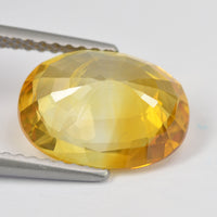3.43 cts Natural Yellow Sapphire Loose Gemstone Oval Cut