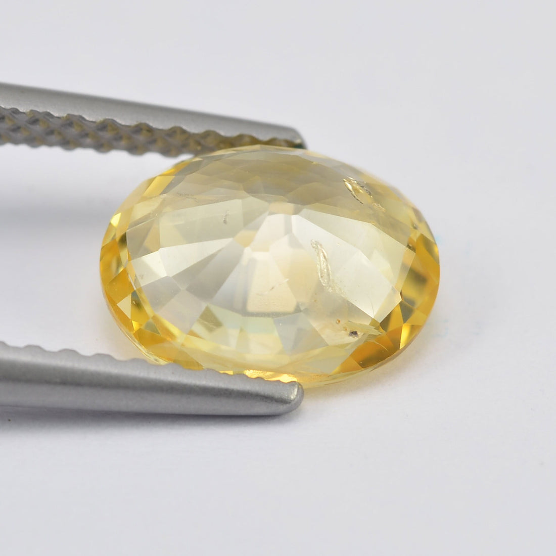 1.77 cts Natural Yellow Sapphire Loose Gemstone Oval Cut
