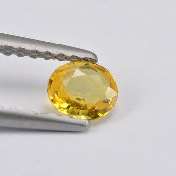 0.26 cts Natural Yellow Sapphire Loose Gemstone Oval Cut