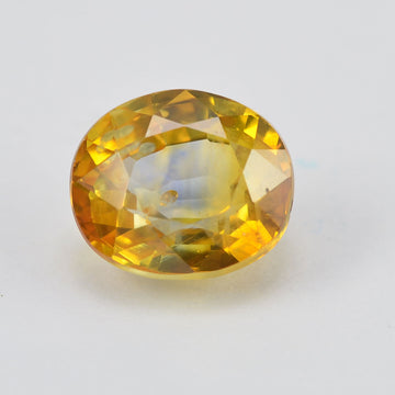 2.10 cts Natural Bi-color Sapphire Loose Gemstone Oval Cut