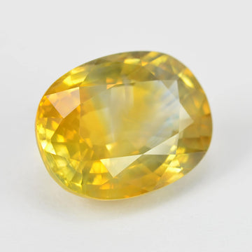 5.65 cts Natural Yellow Sapphire Loose Gemstone Oval Cut