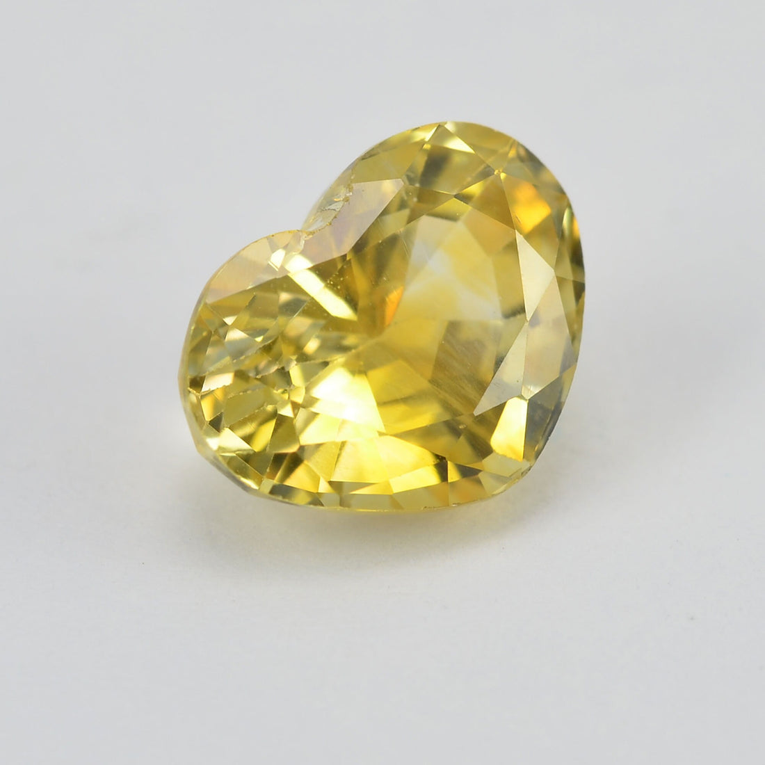 1.91 cts Natural Yellow Sapphire Loose Gemstone Heart Cut