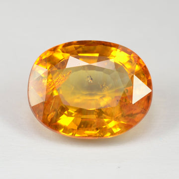 4.67 cts Natural Yellow Sapphire Loose Gemstone Oval Cut