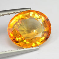 5.36 cts Natural Yellow Sapphire Loose Gemstone Oval Cut