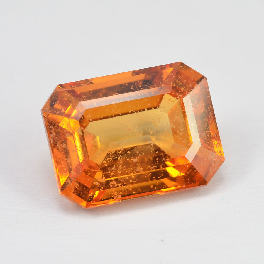 3.82 cts Natural Yellow Sapphire Loose Gemstone Emerald Cut