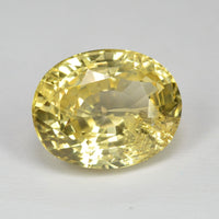 4.33 cts Natural Yellow Sapphire Loose Gemstone Oval Cut