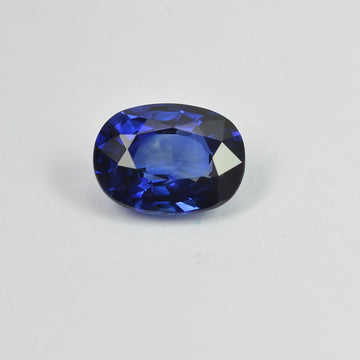 1.05 cts Natural Blue Sapphire Loose Gemstone Oval Cut Certified