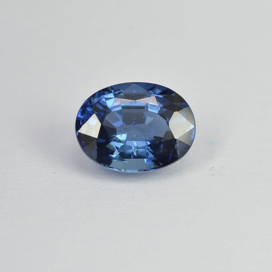 1.23 cts Natural Blue Sapphire Loose Gemstone Oval Cut Certified