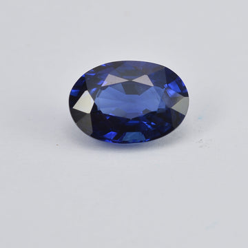 1.24 cts Natural Blue Sapphire Loose Gemstone Oval Cut Certified
