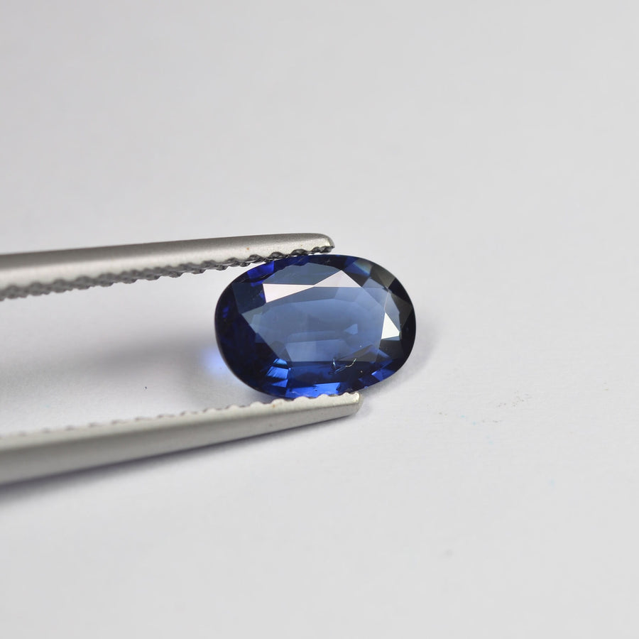 0.90 cts Natural Blue Sapphire Loose Gemstone Oval Cut Certified