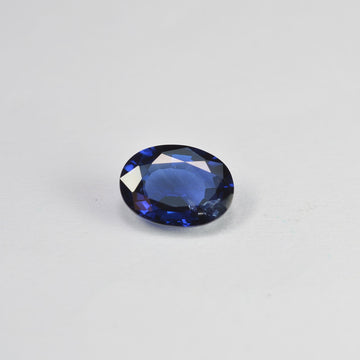 0.95 cts Natural Blue Sapphire Loose Gemstone Oval Cut Certified