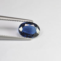 1.29 cts Natural Blue Sapphire Loose Gemstone Oval Cut Certified
