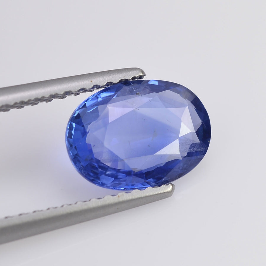 1.66 cts Unheated Natural Blue Sapphire Loose Gemstone Oval Cut