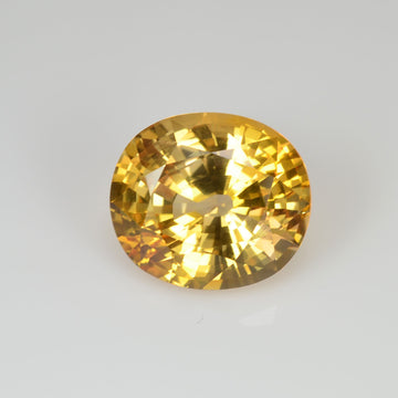 7.98 cts Natural Yellow Sapphire Loose Gemstone Oval Cut